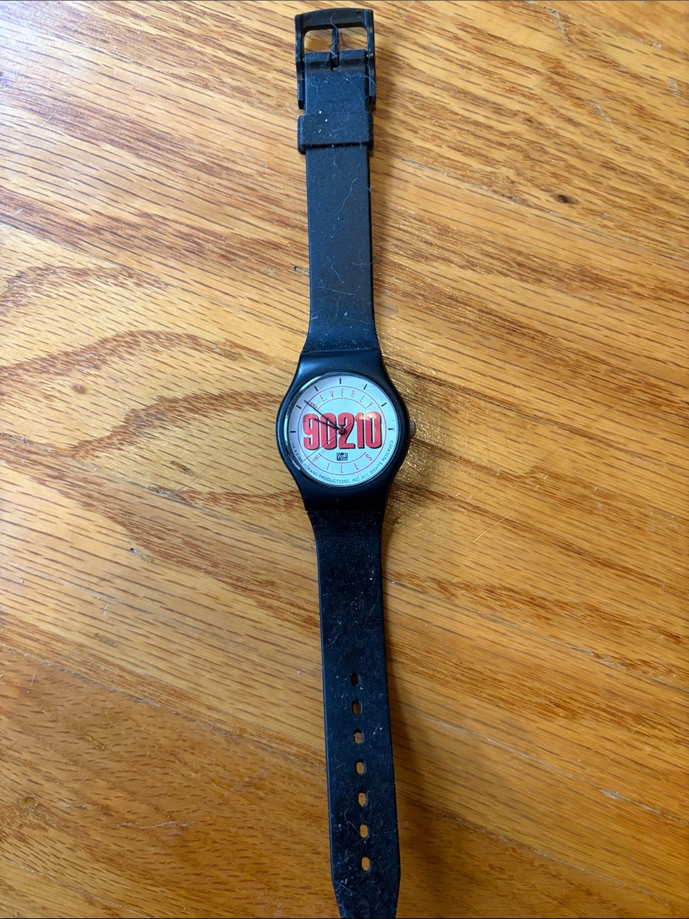 90210 Black Silicone Watch - Unbranded